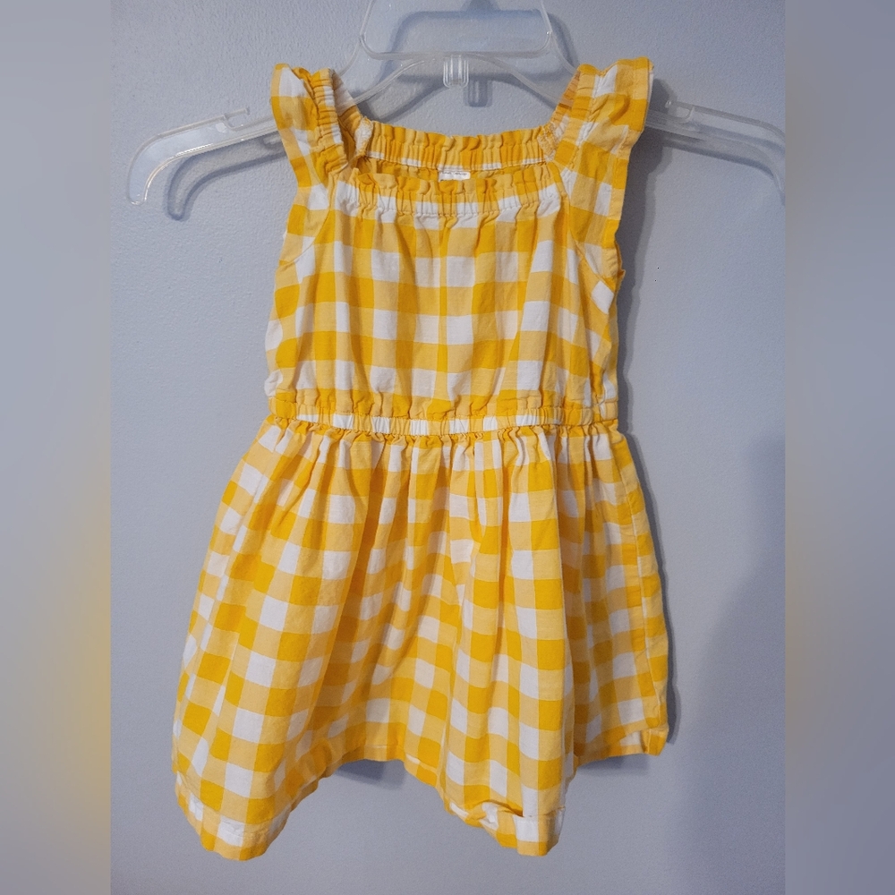 Carter's Yellow Plaid Easter Dress Spring Summer Size 3t